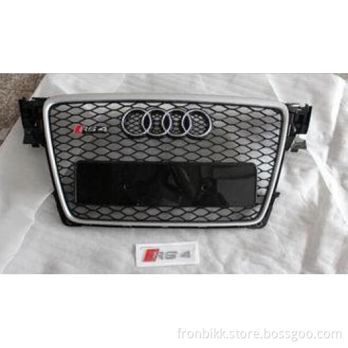 Audi RS4 Grills Genuine Silver Gloss RS4 Grille / Car Grill